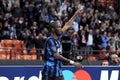 Samuel Eto`o celebrates after the goal Royalty Free Stock Photo